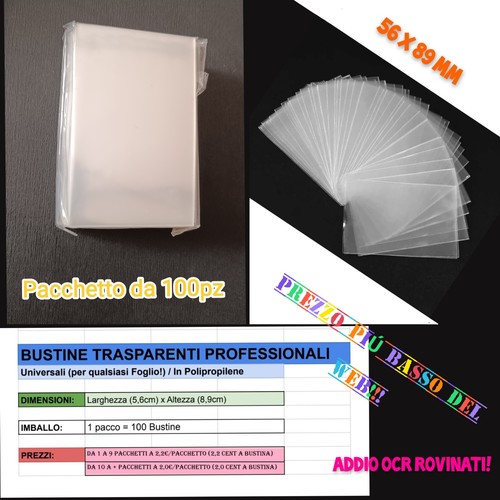100 bustine sleeves - x,